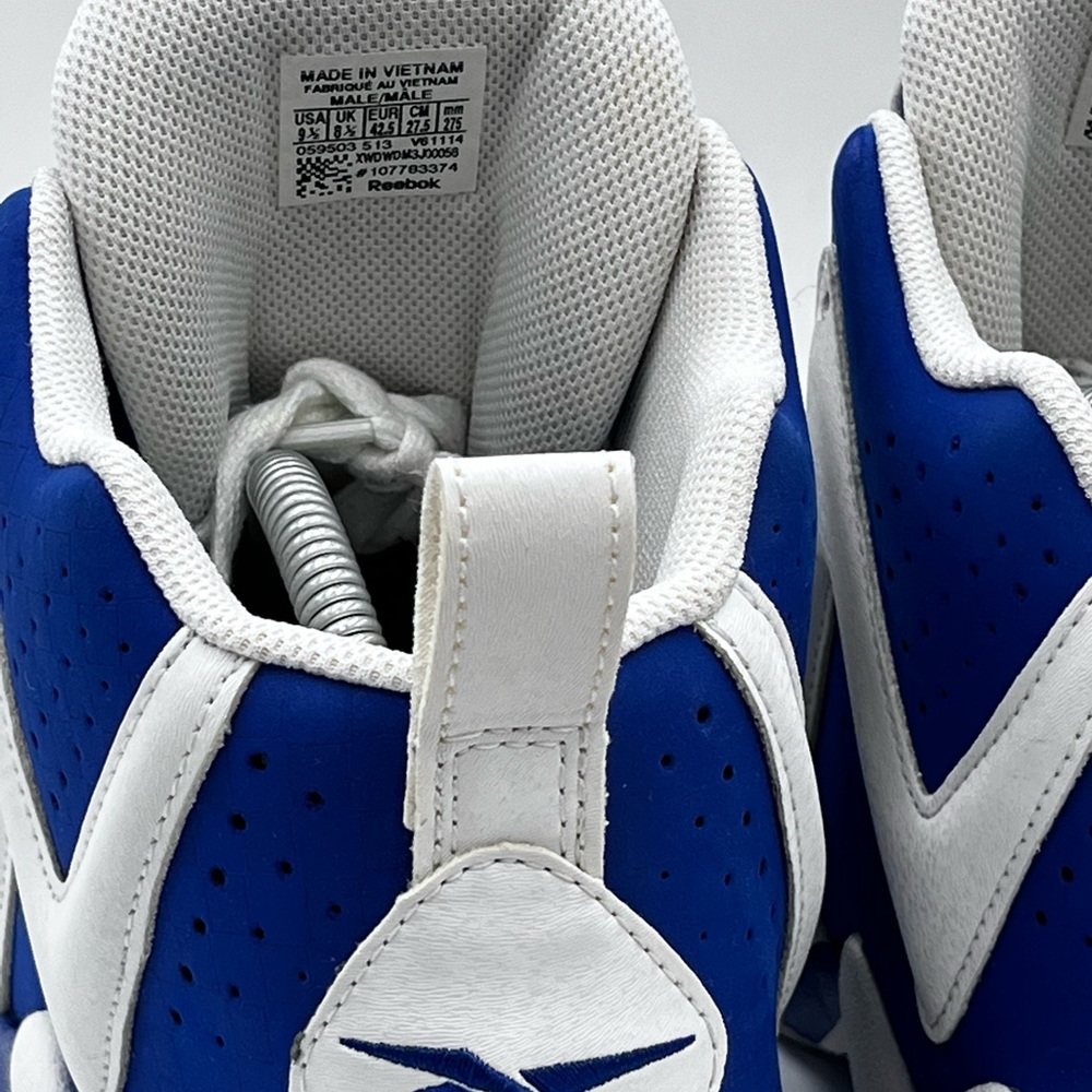 Reebok Kamikaze II Letter of Intent Shoes Dark Royal Blue & White Mens Size 9.5 - Picture 9 of 16